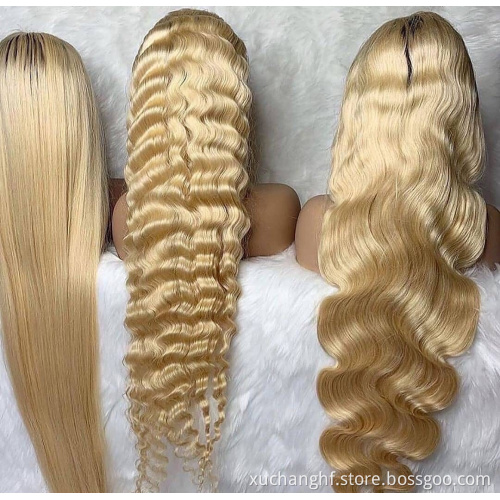 100% Virgin Blonde 613 lace front wig human hair, Hd Transparent Wholesale brazilian hair wigs Vendors